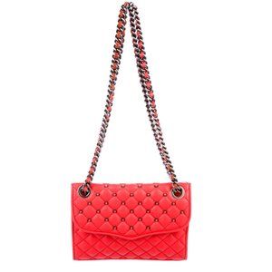 REBECCA MINKOFF Genuine Leather Studded Leather Affair Bag
